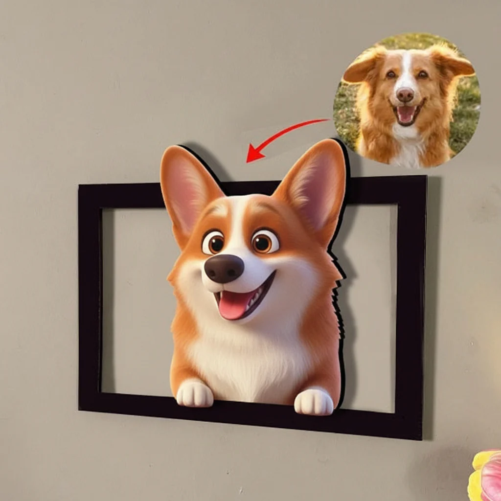 Wall Art Personalized Wooden 3D Photo Frame Gift Decor - Image 4