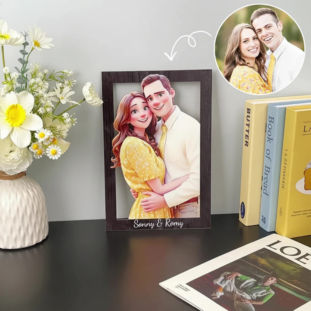 Wall Art Personalized Wooden 3D Photo Frame Gift Decor - Image 5