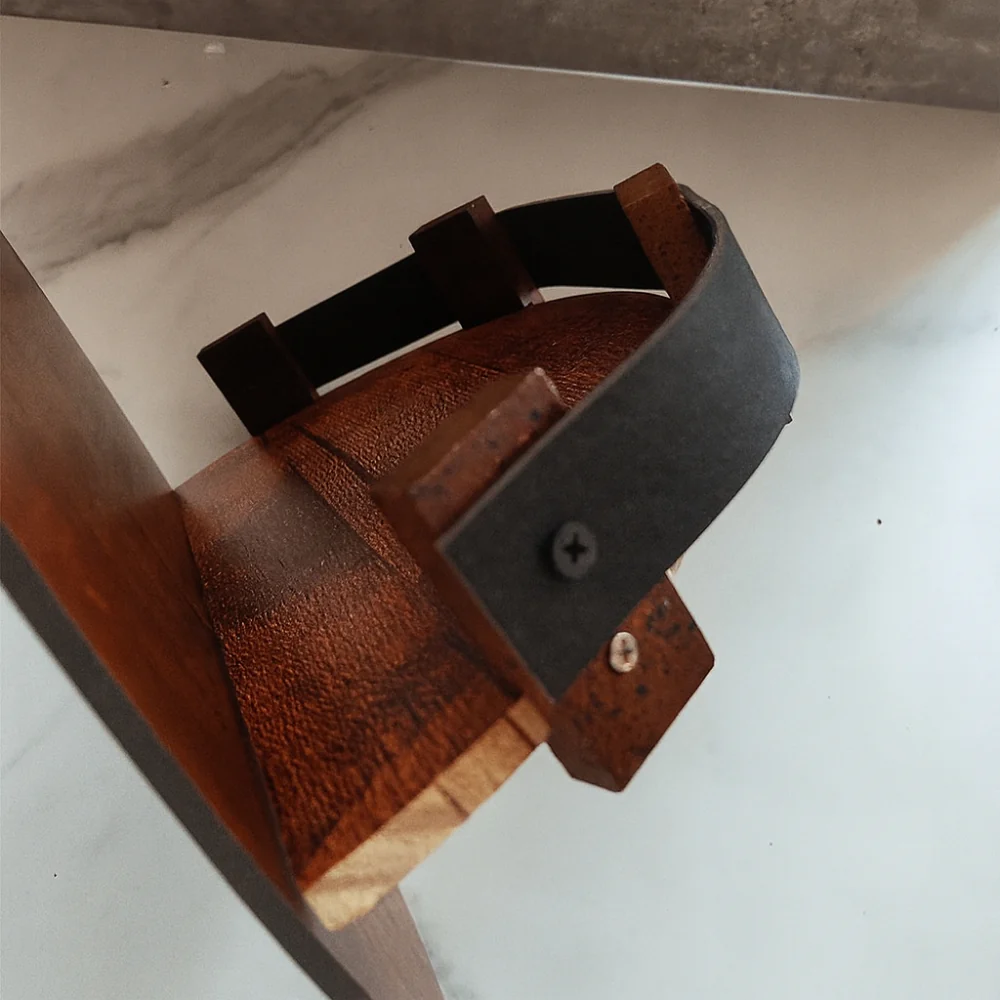 Wall Shelf Barrel Timber Round Display Mount Unit - Image 2