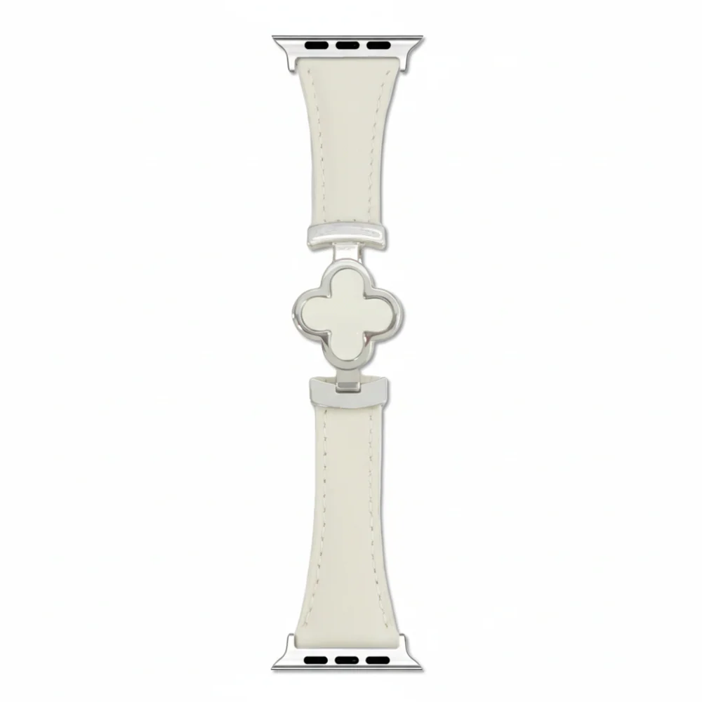 Watch Band Leather Floral Adjustable Smartwatch Replacement Strap