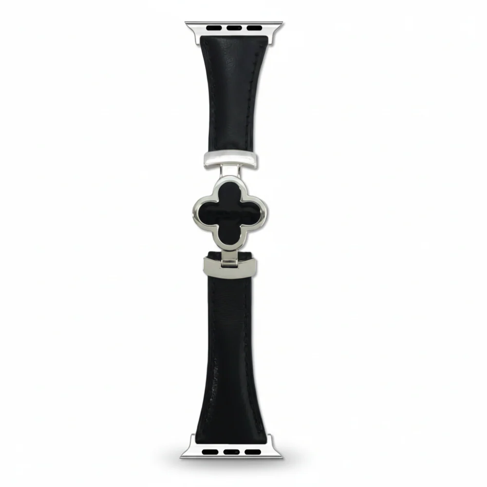 Watch Band Leather Floral Adjustable Smartwatch Replacement Strap - Image 2
