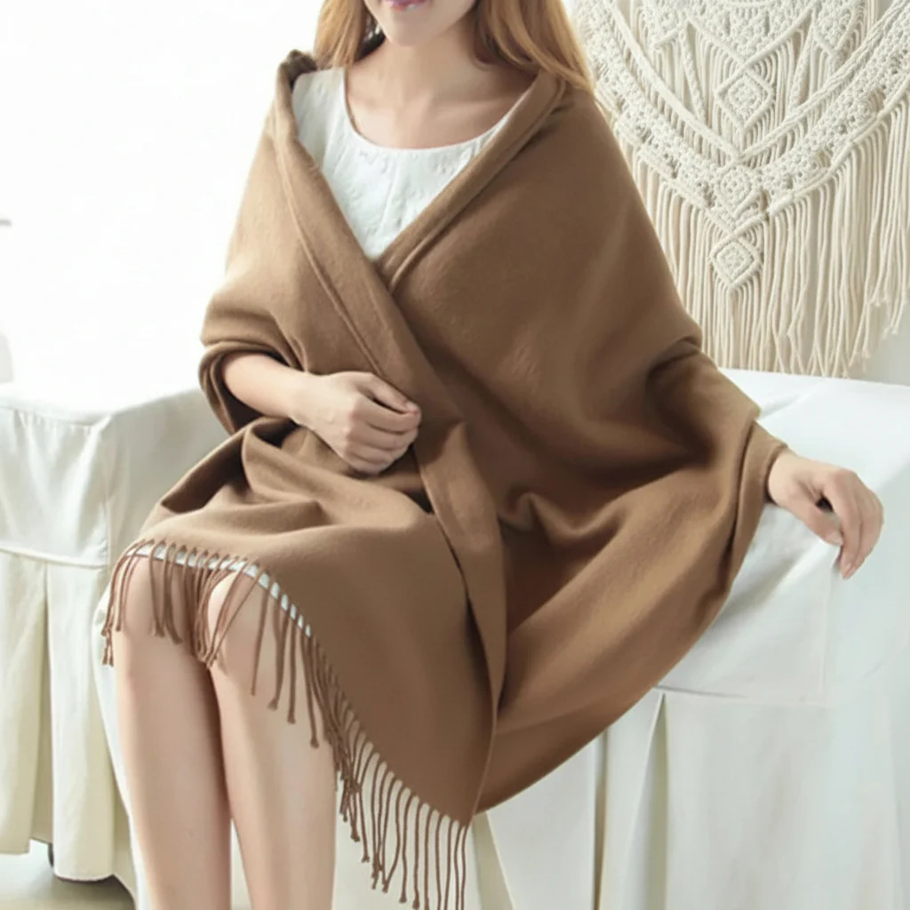 Winter Scarf Soft Plaid Warm Wrap Cold Weather