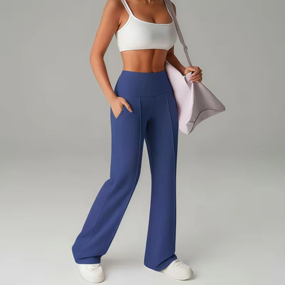 Women Yoga Pants High Waisted Flared Stretch Athletic Leggings - Image 5