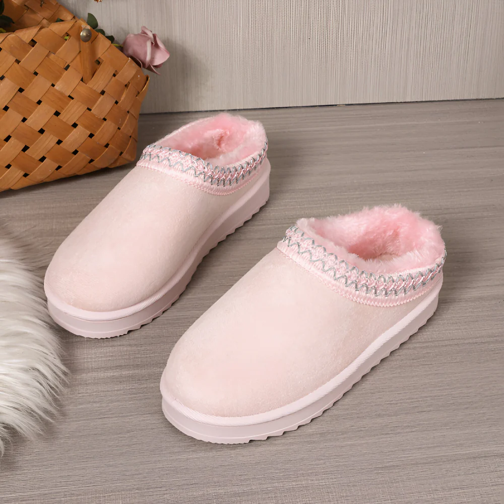 Women's Slippers Winter Flat Indoor Outdoor Platform Shoes - Image 7
