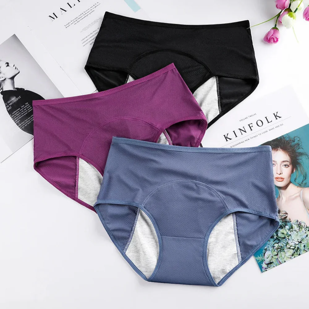 Women's Underwear Period Brief Leak Protection Design - Image 11