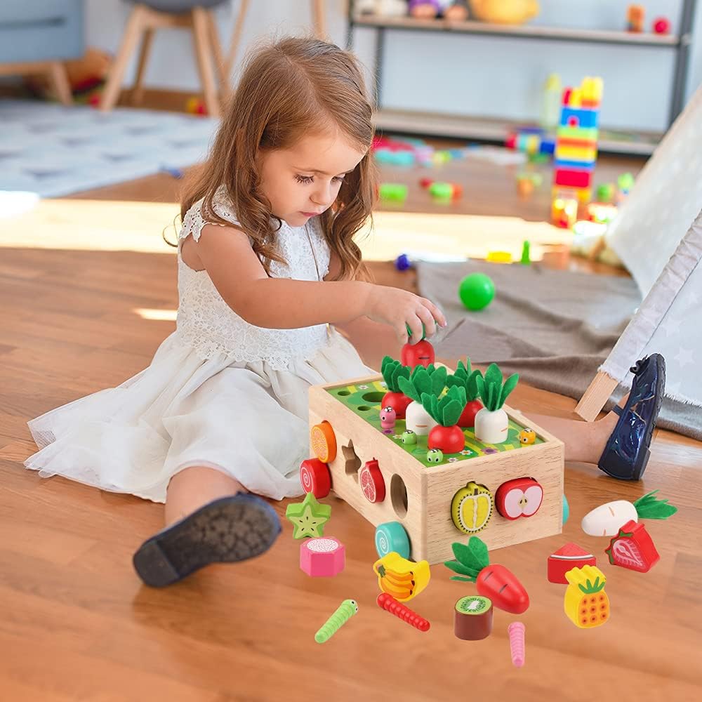 Wooden Montessori Toy Set Educational Farm Play - Image 2